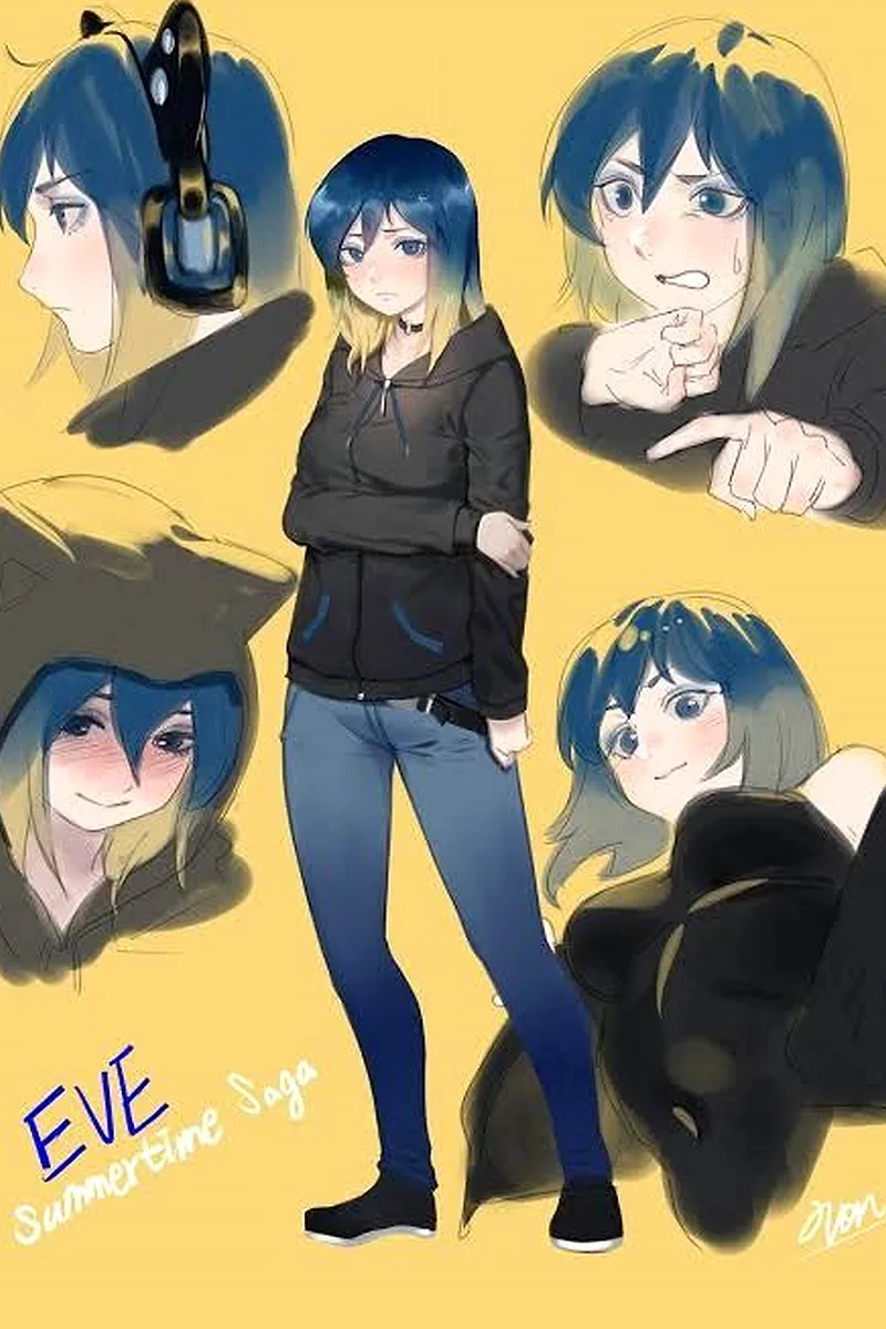 Eve character — Summertime Saga punk classmate